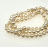 White Round Pearl Natural Freshwater Pearl Bead 8mm Smooth Round Beads AAA Mother of Pearl Gemstone Bead, PRP845